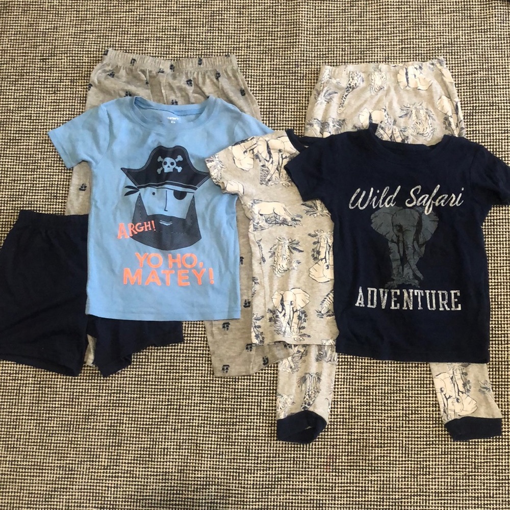 Boys 6pc pajama bundle 5/5T